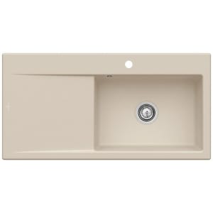 Villeroy & Boch Subway Style 60 Einbauspüle, Ablaufgarnitur mit Handbetätigung, Becken rechts