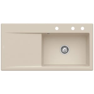 Villeroy & Boch Subway Style 60 Einbauspüle, Ablaufgarnitur mit Handbetätigung, Becken rechts