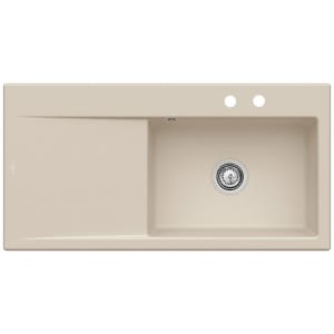 Villeroy & Boch Subway Style 60 Einbauspüle, Ablaufgarnitur mit Handbetätigung, Becken rechts