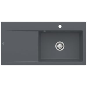 Villeroy & Boch Subway Style 60 Einbauspüle, Ablaufgarnitur mit Handbetätigung, Becken rechts