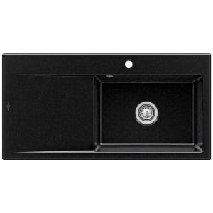 Villeroy & Boch Subway Style 60 Einbauspüle, Ablaufgarnitur mit Handbetätigung, Becken rechts