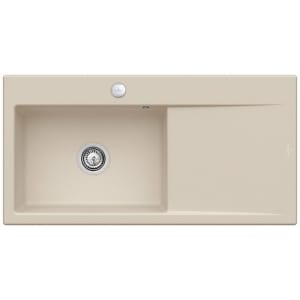 Villeroy & Boch Subway Style 60 Einbauspüle, Ablaufgarnitur mit Excenterbetätigung, Becken links