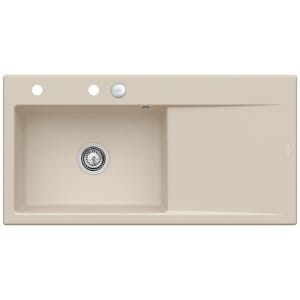 Villeroy & Boch Subway Style 60 Einbauspüle, Ablaufgarnitur mit Excenterbetätigung, Becken links