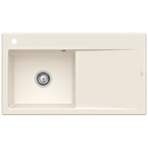 Villeroy & Boch Subway Style 50 FLAT flächenbündige Spüle, Ablaufgarnitur mit Handbetätigung, Becken links