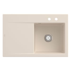 Villeroy & Boch Subway Style 45 Einbauspüle, Ablaufgarnitur mit Excenterbetätigung, Becken rechts