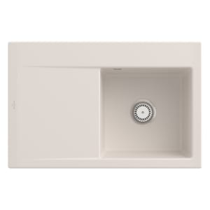 Villeroy & Boch Subway Style 45 Einbauspüle, Ablaufgarnitur mit Excenterbetätigung, Becken rechts