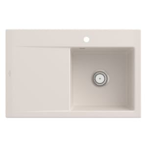 Villeroy & Boch Subway Style 45 Einbauspüle, Ablaufgarnitur mit Excenterbetätigung, Becken rechts