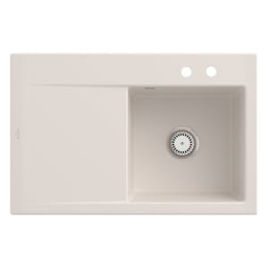 Villeroy & Boch Subway Style 45 Einbauspüle, Ablaufgarnitur mit Excenterbetätigung, Becken rechts