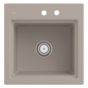 Villeroy & Boch Subway Style 50 S Einbauspüle, Ablaufgarnitur mit Handbetätigung