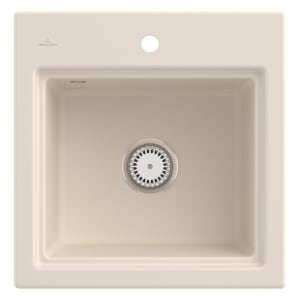 Villeroy & Boch Subway Style 50 S Einbauspüle, Ablaufgarnitur mit Handbetätigung