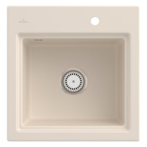 Villeroy & Boch Subway Style 50 S Einbauspüle, Ablaufgarnitur mit Handbetätigung