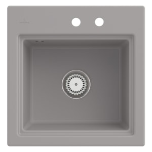 Villeroy & Boch Subway Style 50 S Einbauspüle, Ablaufgarnitur mit Handbetätigung