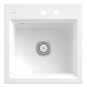 Villeroy & Boch Subway Style 50 S Einbauspüle, Ablaufgarnitur mit Handbetätigung