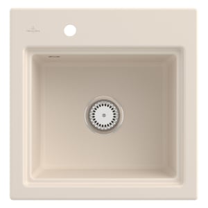 Villeroy & Boch Subway Style 50 S Einbauspüle, Ablaufgarnitur mit Handbetätigung