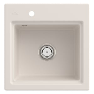 Villeroy & Boch Subway Style 50 S Einbauspüle, Ablaufgarnitur mit Handbetätigung