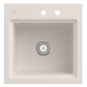 Villeroy & Boch Subway Style 50 S Einbauspüle, Ablaufgarnitur mit Handbetätigung