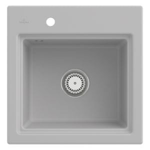 Villeroy & Boch Subway Style 50 S Einbauspüle, Ablaufgarnitur mit Handbetätigung