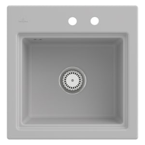 Villeroy & Boch Subway Style 50 S Einbauspüle, Ablaufgarnitur mit Handbetätigung