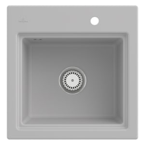 Villeroy & Boch Subway Style 50 S Einbauspüle, Ablaufgarnitur mit Handbetätigung