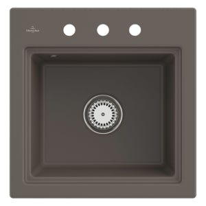 Villeroy & Boch Subway Style 50 S Einbauspüle, Ablaufgarnitur mit Handbetätigung