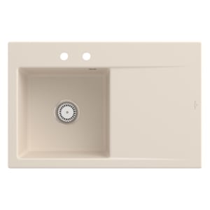 Villeroy & Boch Subway Style 45 Einbauspüle, Ablaufgarnitur mit Excenterbetätigung, Becken links