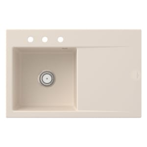 Villeroy & Boch Subway Style 45 Einbauspüle, Ablaufgarnitur mit Excenterbetätigung, Becken links