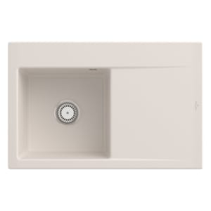 Villeroy & Boch Subway Style 45 Einbauspüle, Ablaufgarnitur mit Excenterbetätigung, Becken links