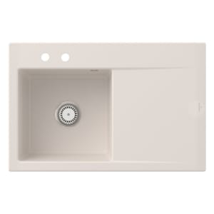 Villeroy & Boch Subway Style 45 Einbauspüle, Ablaufgarnitur mit Excenterbetätigung, Becken links