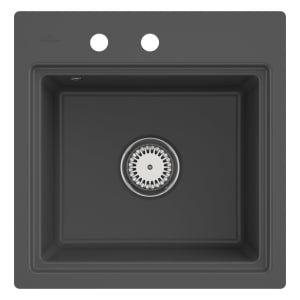 Villeroy & Boch Subway Style 50 S FLAT flächenbündige Spüle, Ablaufgarnitur mit Excenterbetätigung, inkl. Abtropfgitter