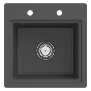 Villeroy & Boch Subway Style 50 S FLAT flächenbündige Spüle, Ablaufgarnitur mit Excenterbetätigung, inkl. Abtropfgitter