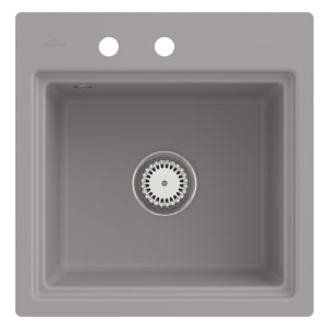 Villeroy & Boch Subway Style 50 S FLAT flächenbündige Spüle, Ablaufgarnitur mit Excenterbetätigung, inkl. Abtropfgitter