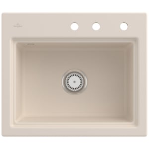 Villeroy & Boch Subway Style 60 S Einbauspüle, Ablaufgarnitur mit Handbetätigung, inkl. Abtropfgitter