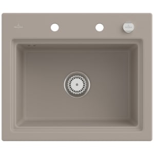 Villeroy & Boch Subway Style 60 S Einbauspüle, Ablaufgarnitur mit Excenterbetätigung, inkl. Abtropfgitter