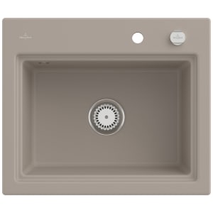 Villeroy & Boch Subway Style 60 S Einbauspüle, Ablaufgarnitur mit Excenterbetätigung, inkl. Abtropfgitter