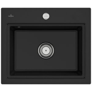 Villeroy & Boch Subway Style 60 S Einbauspüle, Ablaufgarnitur mit Excenterbetätigung, inkl. Abtropfgitter