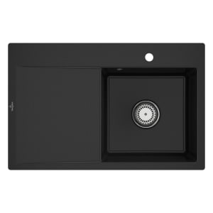 Villeroy & Boch Subway Style 45 FLAT flächenbündige Spüle, Ablaufgarnitur mit Excenterbetätigung, Becken rechts