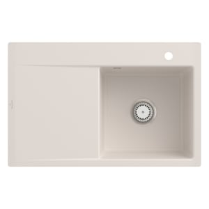 Villeroy & Boch Subway Style 45 FLAT flächenbündige Spüle, Ablaufgarnitur mit Excenterbetätigung, Becken rechts