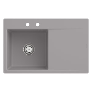 Villeroy & Boch Subway Style 45 FLAT flächenbündige Spüle, Ablaufgarnitur mit Excenterbetätigung, Becken links