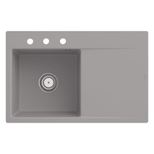 Villeroy & Boch Subway Style 45 FLAT flächenbündige Spüle, Ablaufgarnitur mit Excenterbetätigung, Becken links