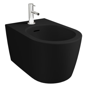 VitrA New Metropole Round Wand-Bidet mit verdeckter Befestigung und Oberflächenveredelung VitrA Clean
