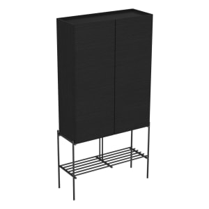 VitrA Equal Hochschrank 2 Türen mit Fußgestell und Ablagegitter