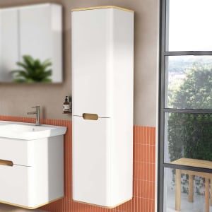 Vitra Sento Hochschrank 40 x 35 x 157,5 cm mit Türanschlag rechts, mit Wäscheklappe