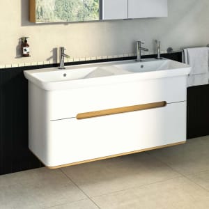 Vitra Sento Waschtischkombination 130 x 48 cm mit 2 Auszügen