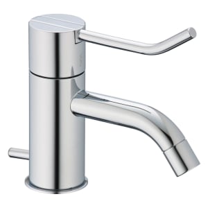 Vola Waschtisch-Eingriffmischer mit festem Auslauf und Excenter Ablaufgarnitur