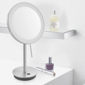ZACK Olomo Kosmetikspiegel Ø 15x30 2 cm Edelstahl Gebürstet - Saniweb