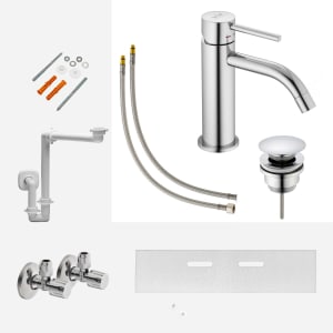 Montage- und Armaturenset Lima 2.0 für Waschtisch mit Unterschrank