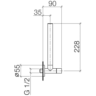 dornbracht eckventil 1 2 mit schlauchabdeckung 22901979 00 megabad