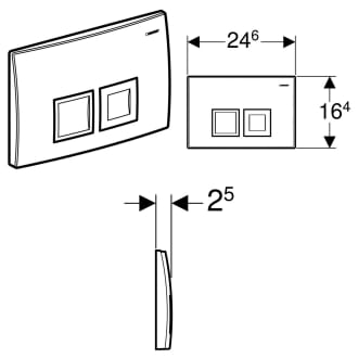 Geberit Wc Betatigungsplatte Modell Delta50 115 135 11 1 Megabad Adam powell of powell plumbing shows you how to install the geberit kappa flush plate. modell delta50 115 135 11 1