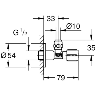 grohe eckventil 1 2 x 3 8 22037000 megabad