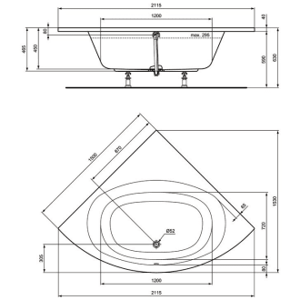 Ideal Standard Hotline Neu Eck Badewanne 150 X 150 Cm K275201 Megabad